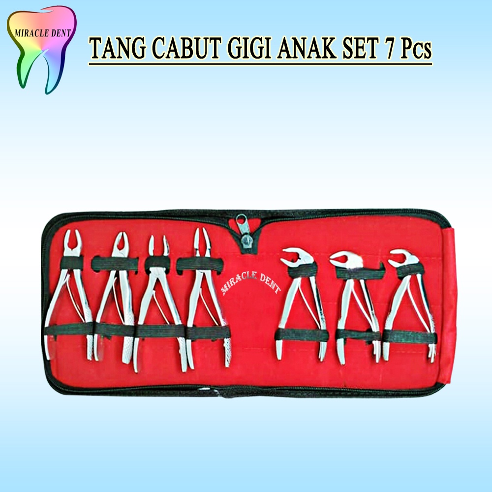 Dental Tang Cabut gigi Anak isi 7/alat pencabut gigi