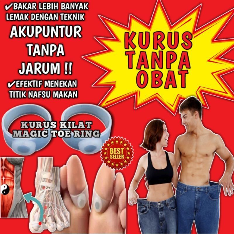 Cincin Ring Jari Pelangsing Obat Diet Herbal Penurun Berat Badan Korset Pembakar Lemak Slimming Tea