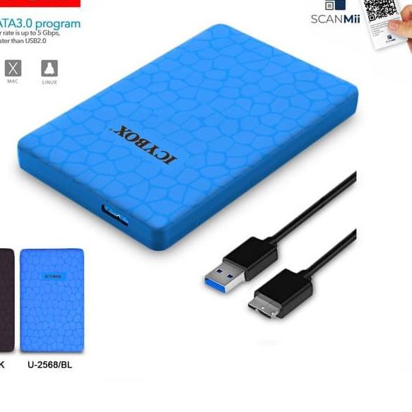 ➦ ICYBOX U-2568 External Case HDD Enclosure 2.5" Inch SATA USB 3.0 ♦