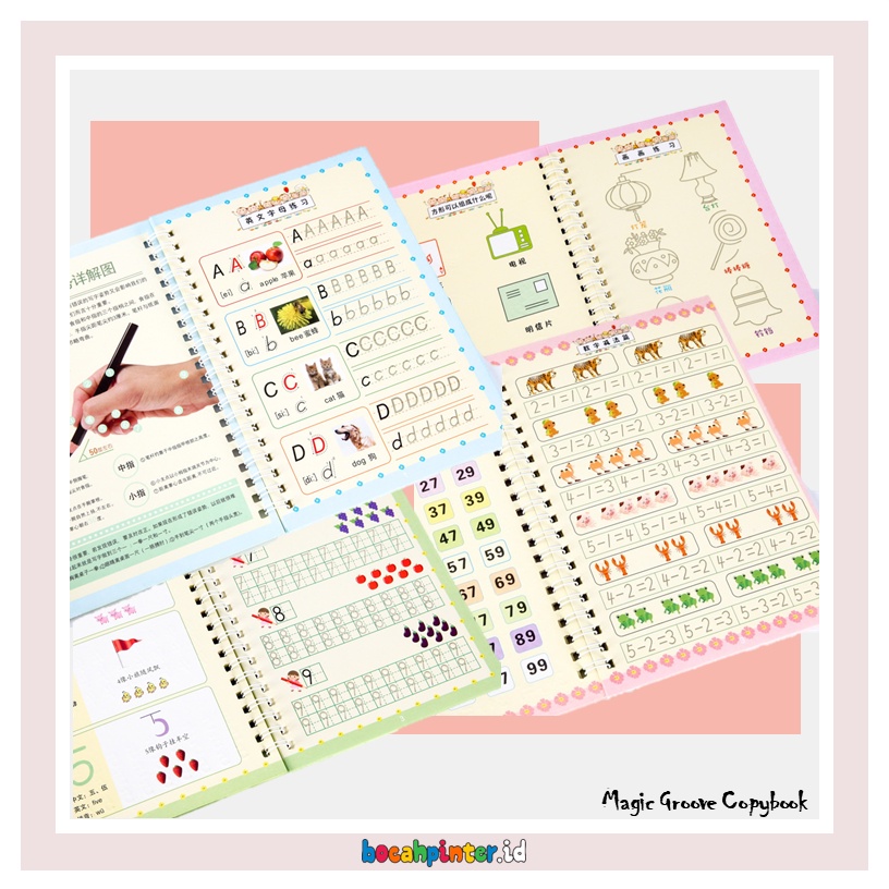 Magic Groove Copybook | Belajar Menulis Ajaib | Prewriting / Pra - Menulis | Mainan Edukasi Anak-3