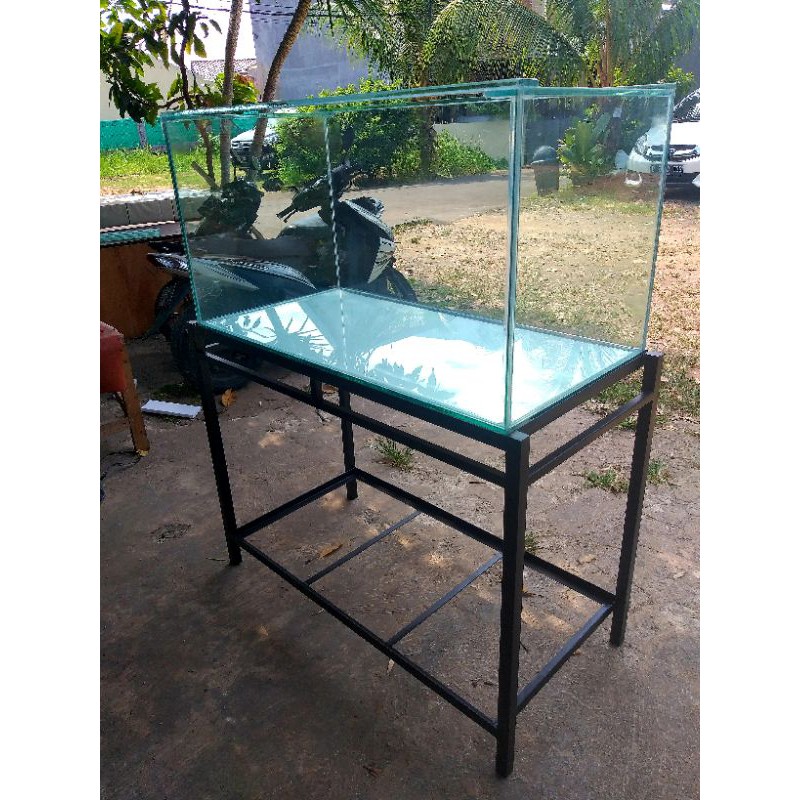 aquarium 100x40x40 10mm set rak