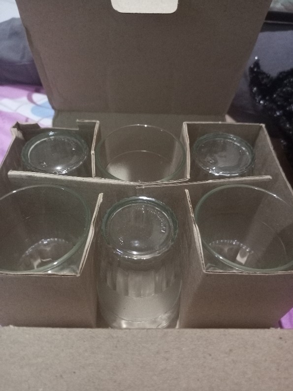 Gelas Kopi Murah / Gelas Bening Polos 6pcs