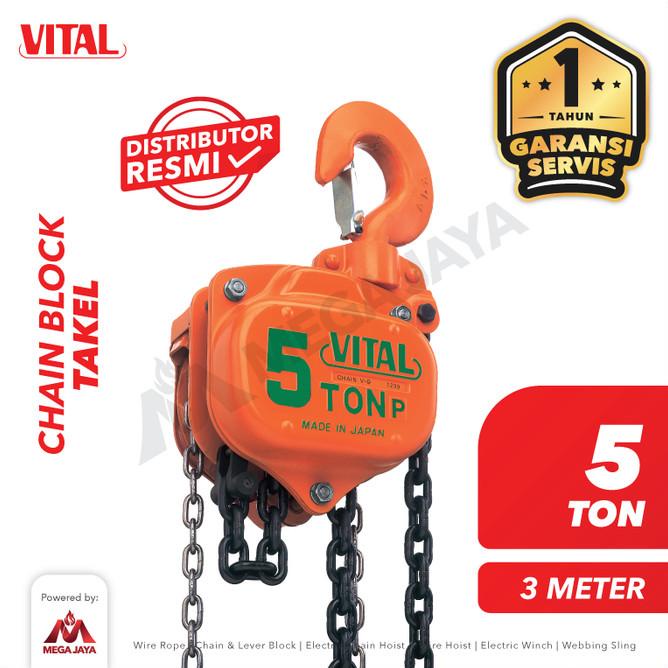 Chain Block / Takel 5 Ton X 3 Meter Vital