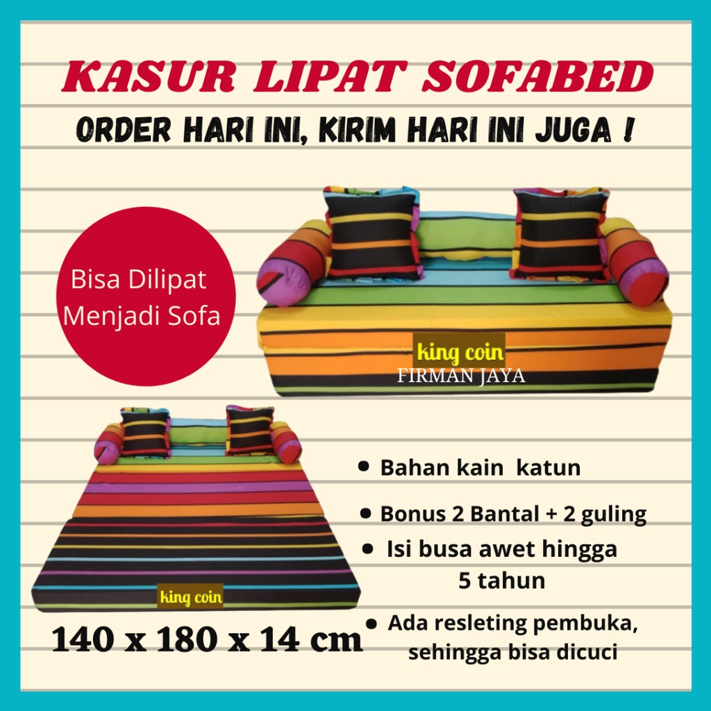 Kasur Lipet Sofa Bed Anak Minimalis Karakter Murah