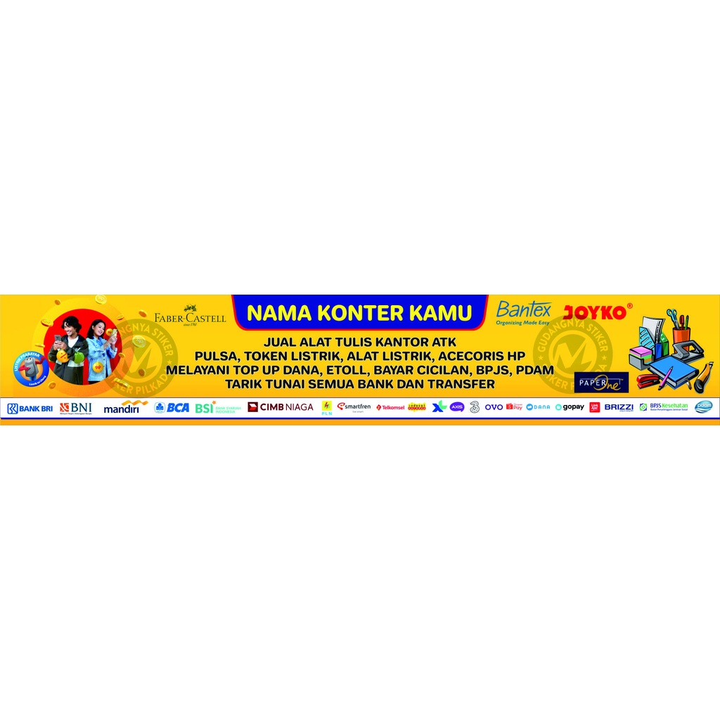 

STIKER VINYL HIASAN ETALASE TOKO ATK DAN TRANSAKS* DIGITAL