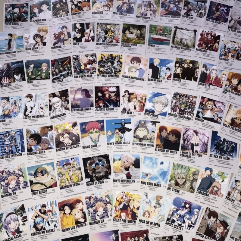 anime polaroid/anime room wall deco/anime poster minimalist/attack on titan polaroid-2