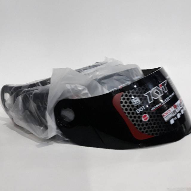 KACA VISOR HELM KYT XROKET DARK SMOK ORIGINAL