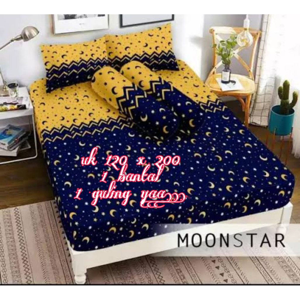 Sprei starmoon / sprei starynight / sprei bulan bintang