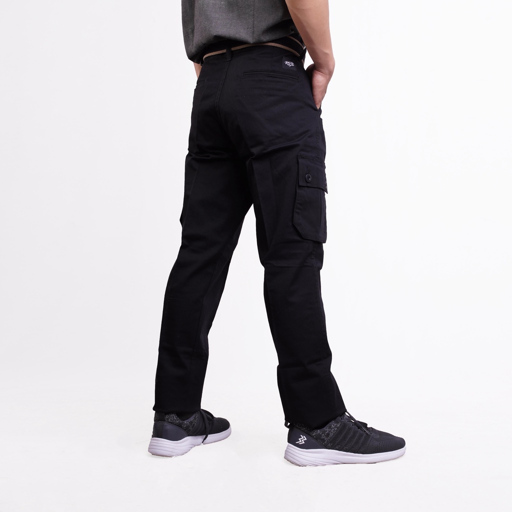 RS31 Celana Cargo Pants Pria High Quality Super Big Size - Cargo Ukuran Jumbo Hitam