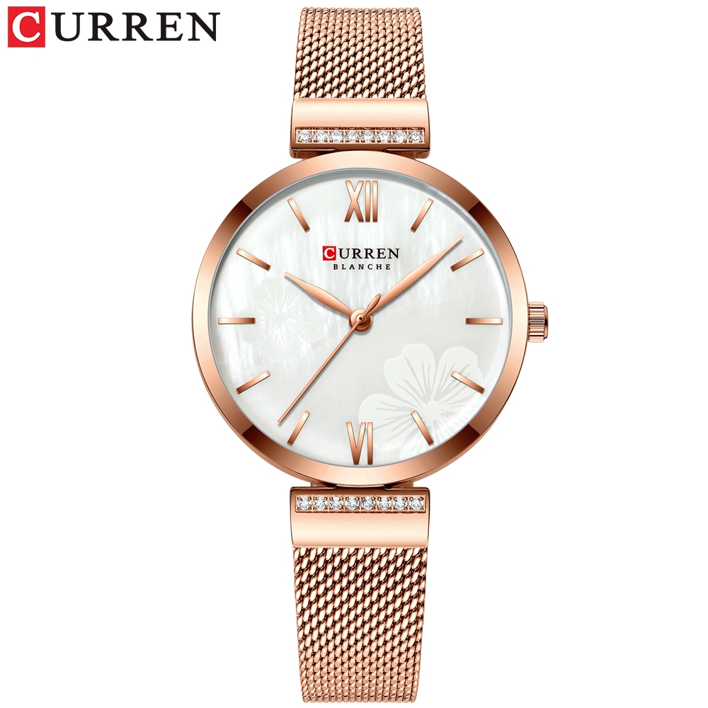 

Jam Tangan Wanita CURREN Women'S Watch Simple Stainless Steel Casual Watch + Box
