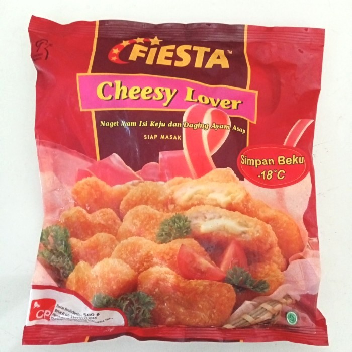 

Fiesta Cheesy Lover Naget Ayam Isi Keju dan Daging Ayam Asap 500gr