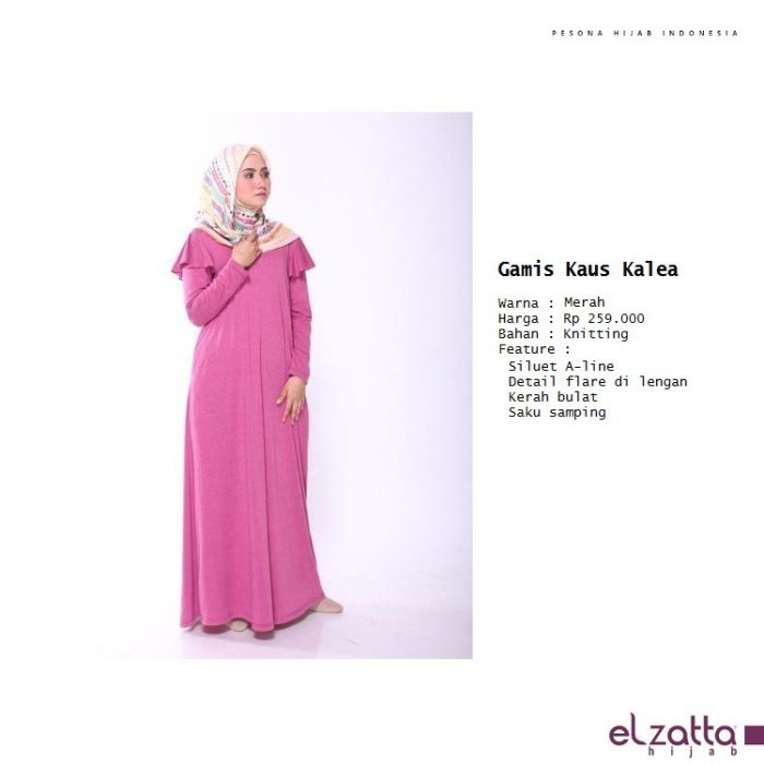 gamis terbaru dress muslim elzatta gamis kalea