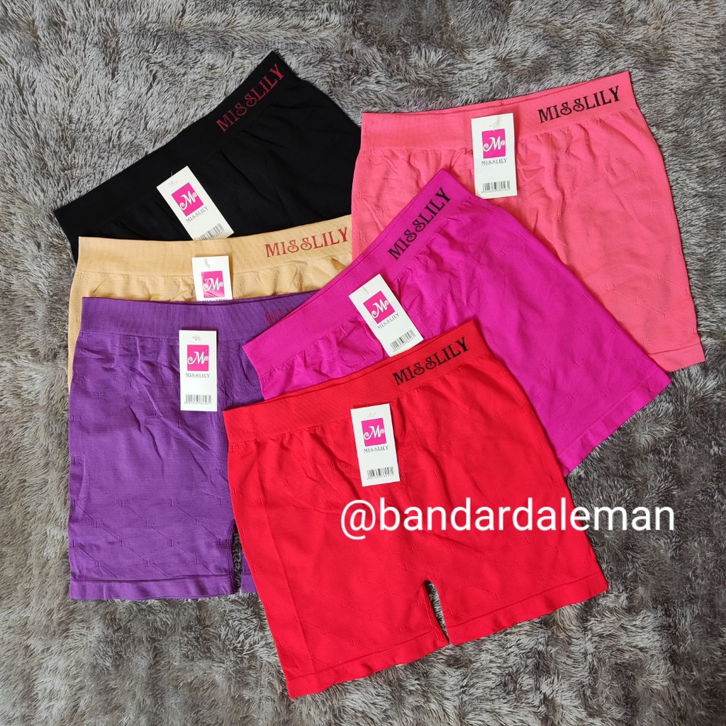 COD CD Boxer Wanita / Celana Dalam Boxer Wanita Misslily Rajut Original Premium Quality