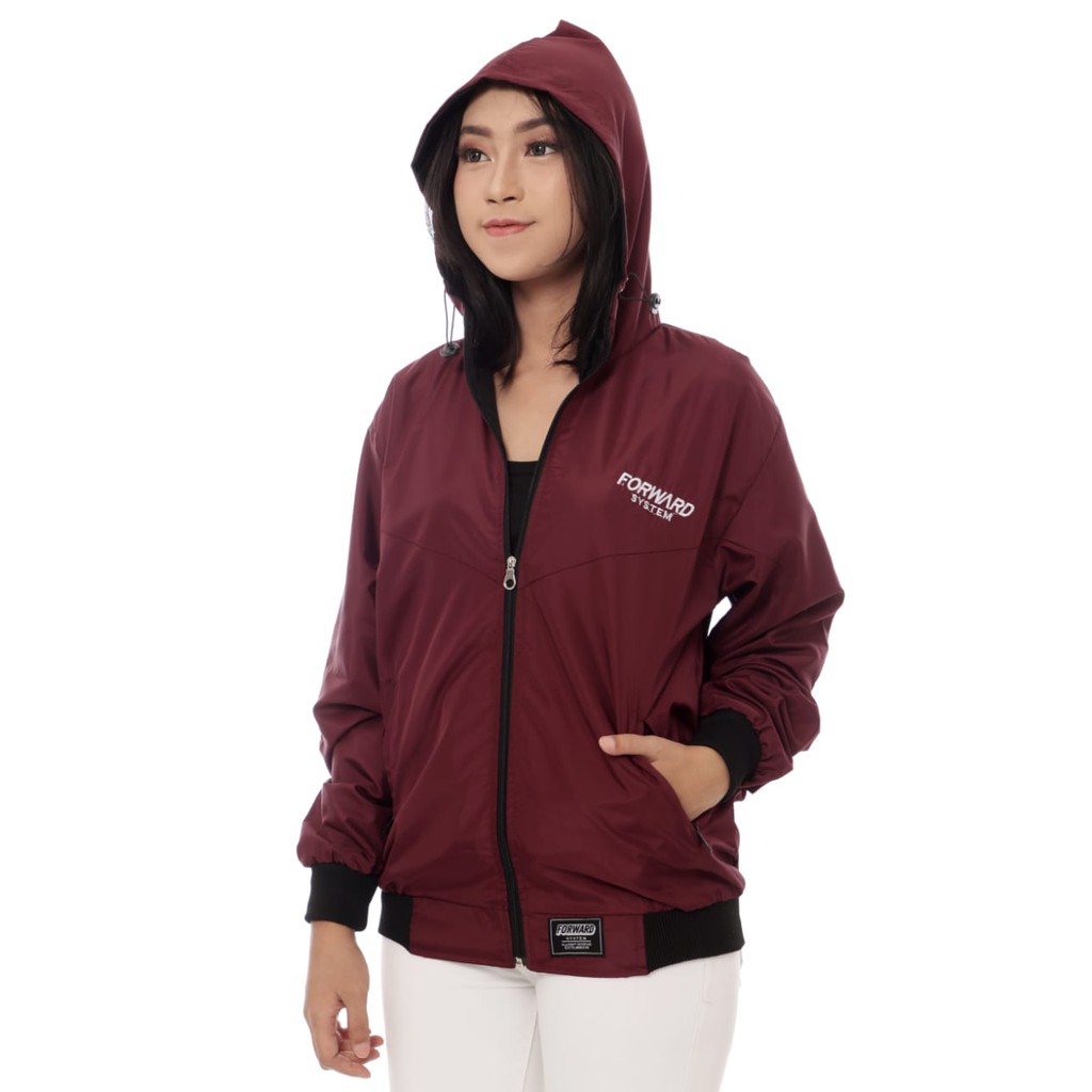 Jaket Parasut Wanita Sporty Casual