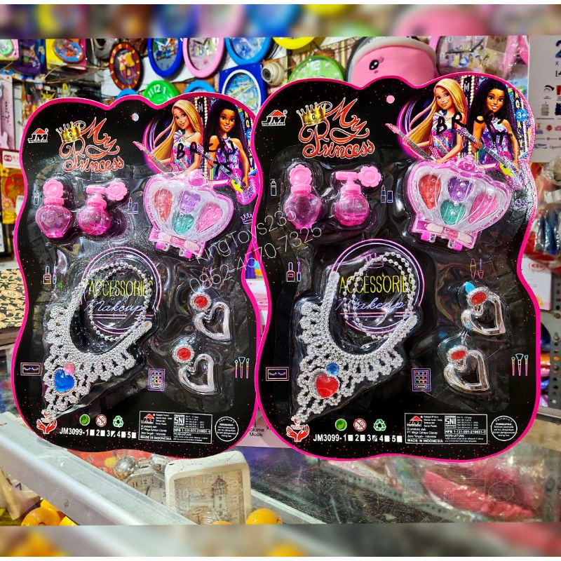 Mainan Anak Make Up Set Harga Satuan Accessories Kalung Anting Botol Parfum Wangi Bisa Dipakai Danda