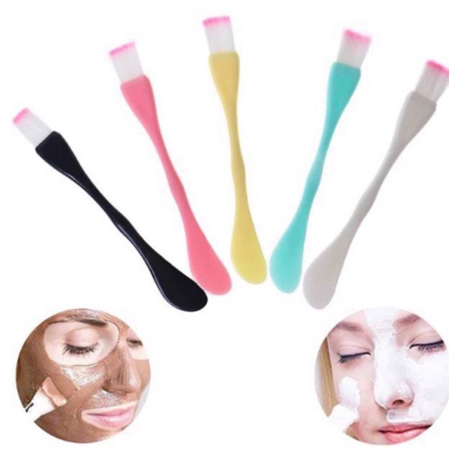 ✿ELYSABETHME✿ a͓̽k͓̽s͓̽e͓̽s͓̽o͓̽r͓̽i͓̽s͓̽ kuas spatula 2in1 untuk oles masker dan pengaduk mask organik bubuk