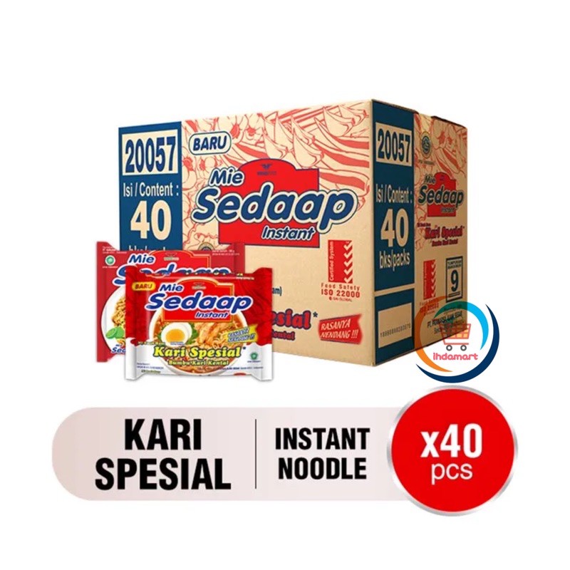 Mie Sedaap Kari Spesial 76 gr 1 Dus Isi 40 pcs