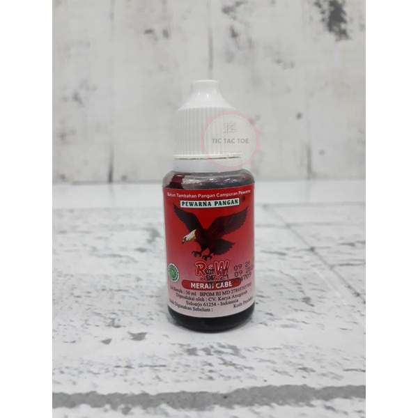 

Pewarna Cair Rajawali Merah cabe 30 ml