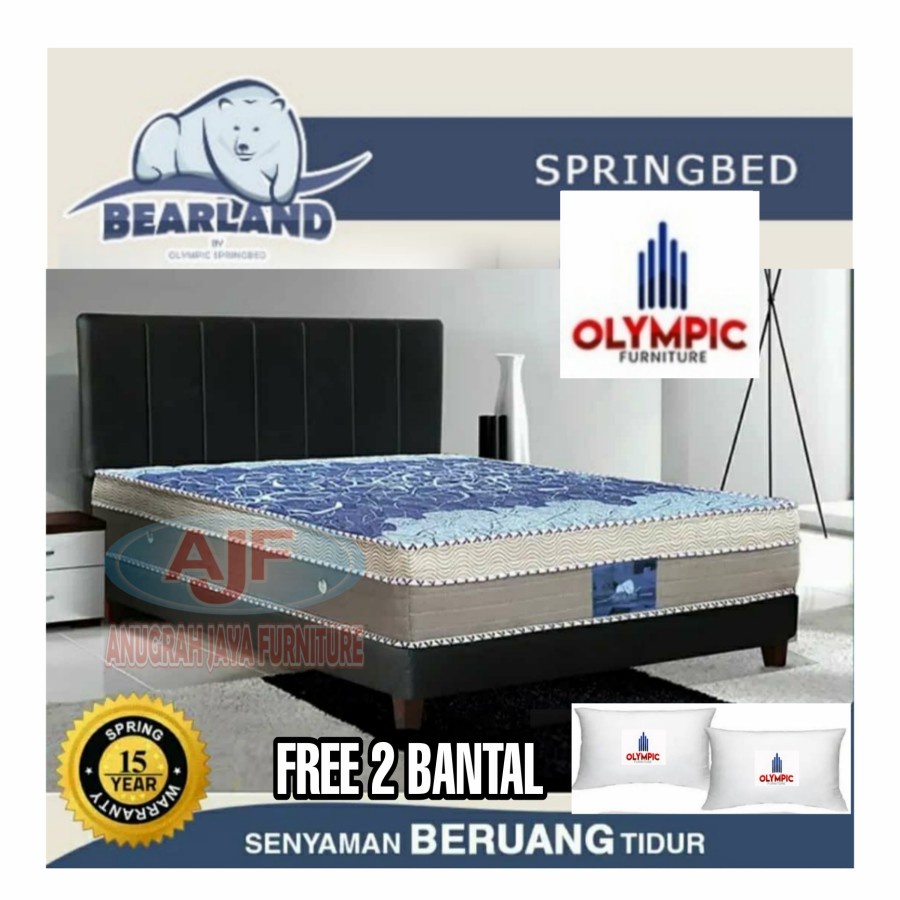 Olympic Springbed Bearland Type Grizzly Full set Divan Sandaran Kasur