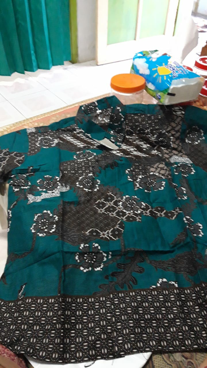 Couple Anak Dress Hem Batik