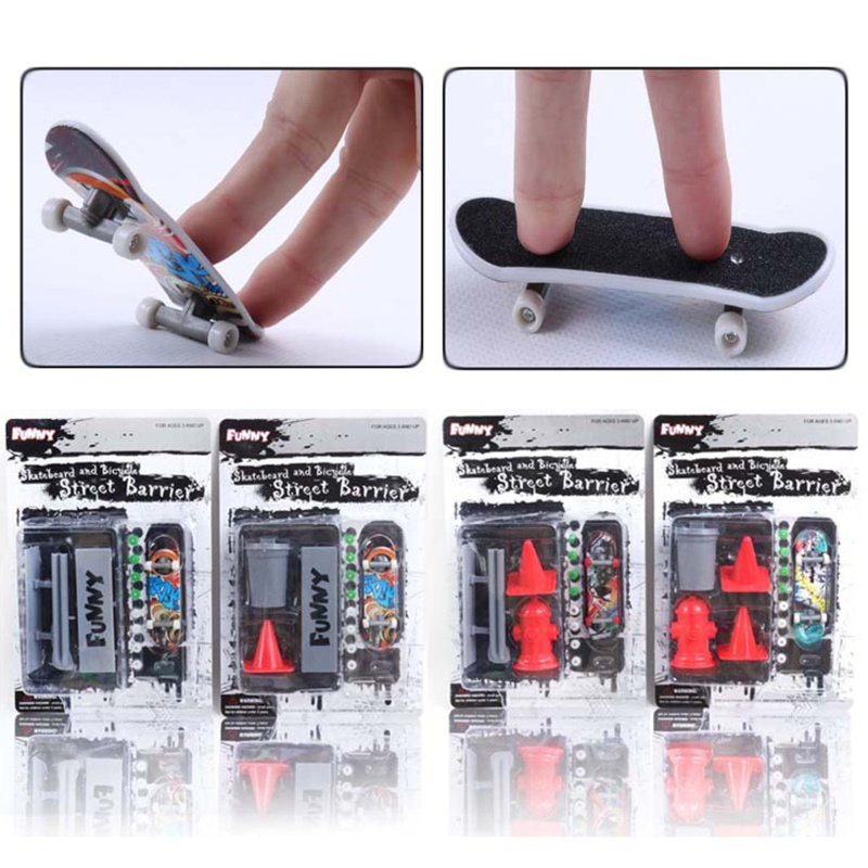 Mary Kids Mini Scooter/Fingerboard Set Rintangan Set Untuk Hadiah Ulang Tahun Anak Laki-Laki/Perempuan Untuk Anak-Anak 6-8 Untuk Kreatif Meringankan Bor