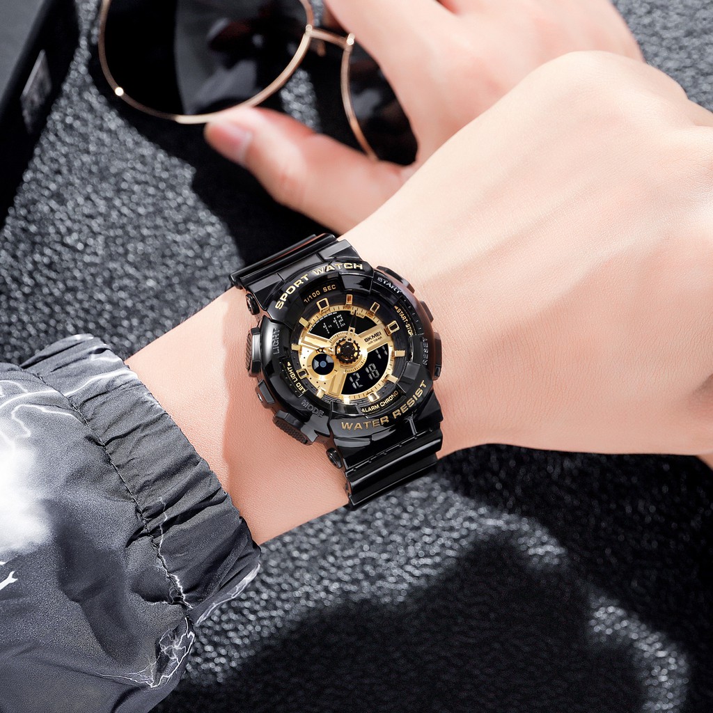 SKMEI 1834 | 1835 Jam Tangan Pria Wanita Digital Analog World Time Anti Air WATCHKITE WKOS