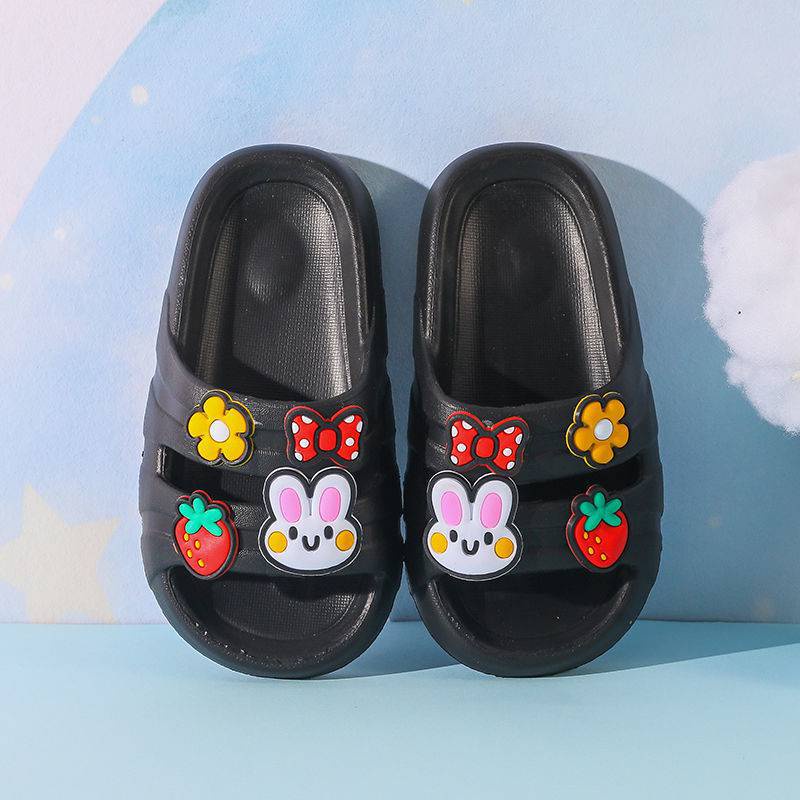 OkayBaby B105 Sandal Anak Selop Motif Rabbit Perempuan Termurah Sepatu Import Fashion Terbaru Kekinian Sendal Karakte Lucu
