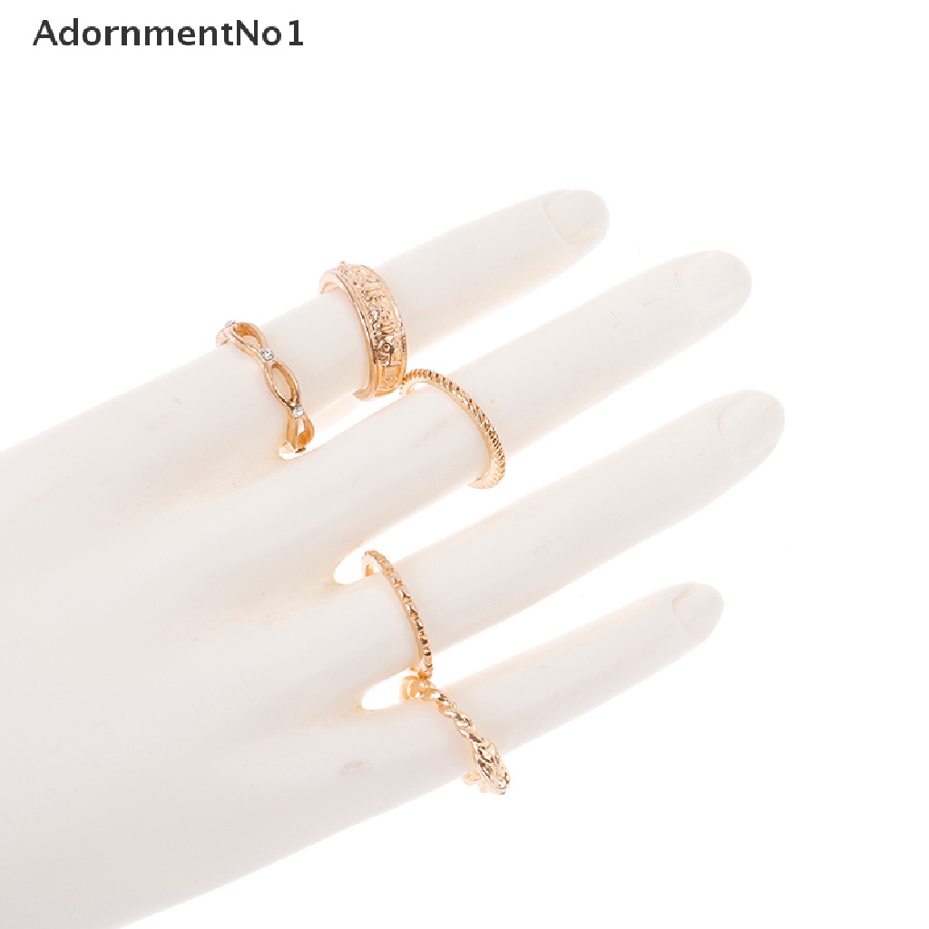 (AdornmentNo1) 12pcs / set Cincin Gaya Punk / Gotik Untuk Wanita