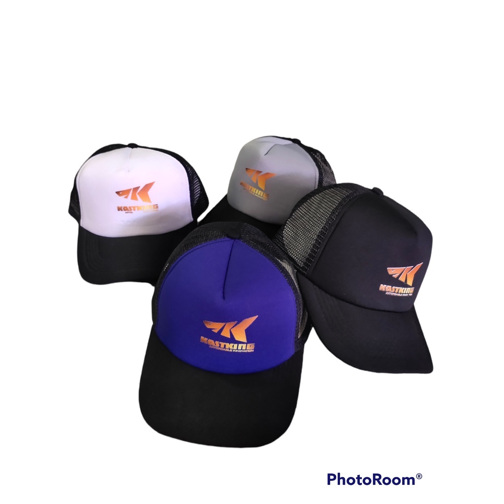 Topi Jaring Sablon KastkingTopi Trucker Hat Dewasa Topi Mancing Kastking Topi Outdoor Premium