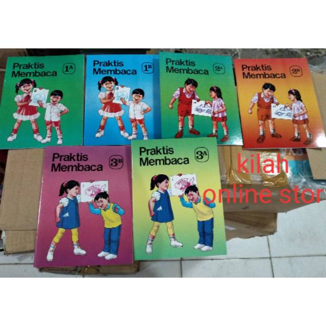 

Praktis Membaca jilid 1A,1B,2A,2B,3A,3B Berwarna Asli no copy