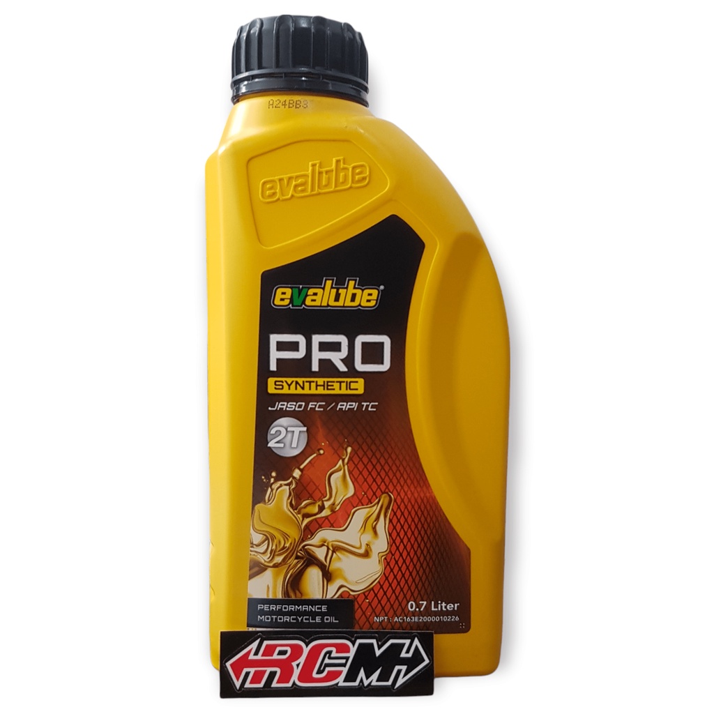 OIL OLI SAMPING EVALUB EVALUBE TWO STROKE 2T 2 T 2TAK 2 TAK PRO SYNTHETIC PROSYN  JASO FC API TC 0.7L 0.7 L 0.7 LITER 700ML 700 ML ORI ORIGINAL EVALUBE ASLI