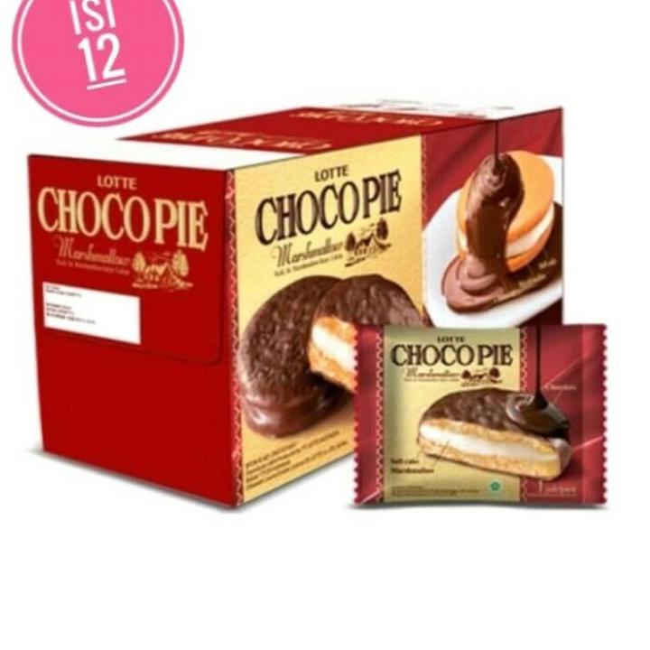 

CODEO4a4Z--Lotte Chocopie 28gr ( Isi 12pcs ) / Choco pie coklat Marshmallow / keju richees