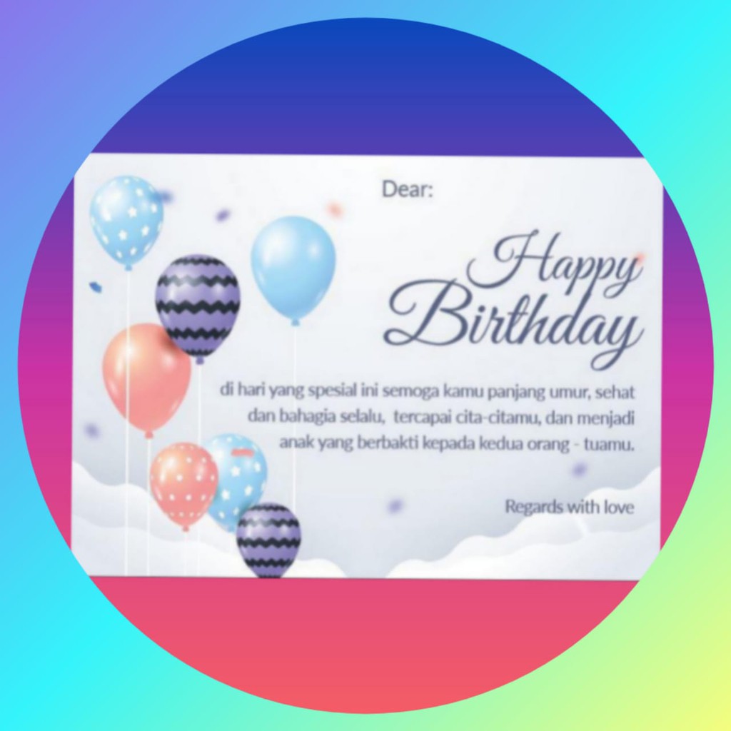 samasuka.shop - Kartu Ucapan Selamat Ulang Tahun Birthday Card Lucu dan Terkini