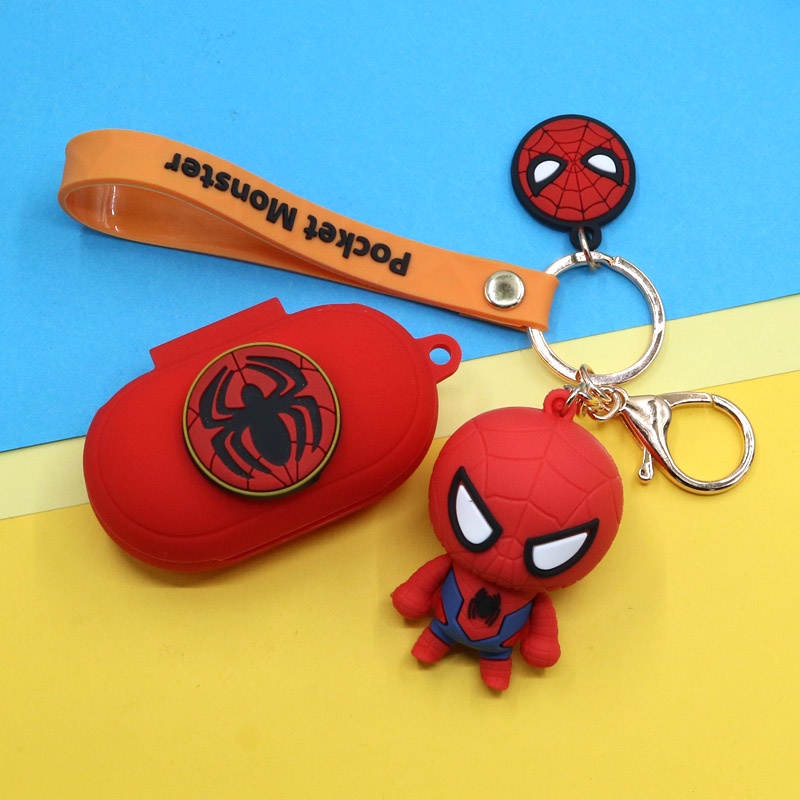 Marvel Case Earphone Dengan Gantungan Kunci Bahan Silikon Untuk Samsung Galaxy Buds