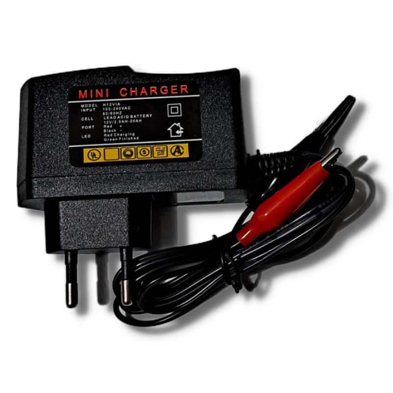 ADAPTOR  CHARGER AKI 12 VOLT TESTER LAMPU LED 12 VOLT