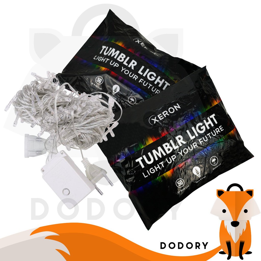 DODORY Lampu Tumblr Xeron 10M Packing OPP Lampu Natal Lampu Led Lampu Hias Dekorasi Lampu Hari Raya Lebaran