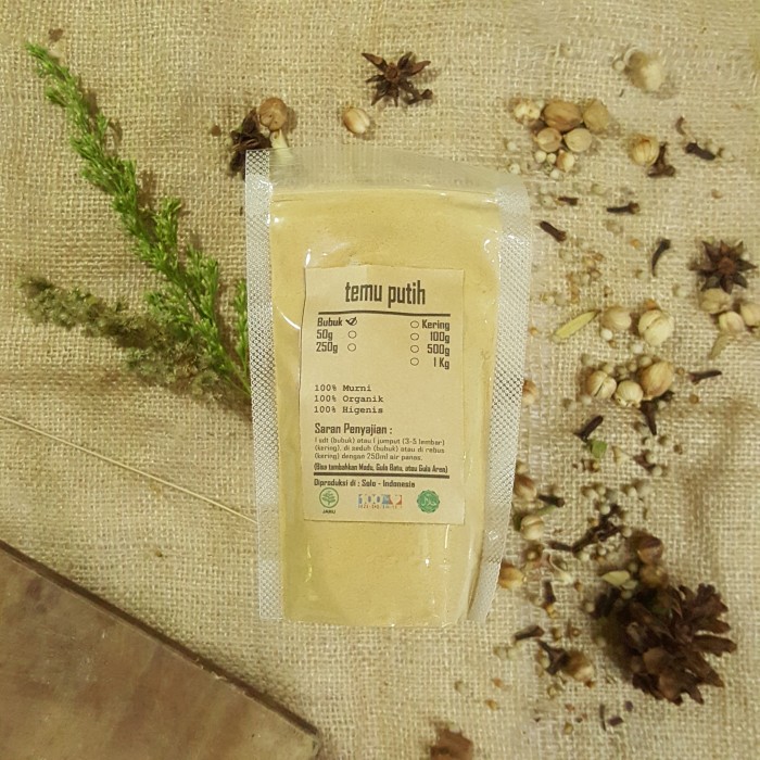

TEMU PUTIH IRIS BUBUK 100 GR / Curcuma Zedoaria / PREMIUM QUALITY