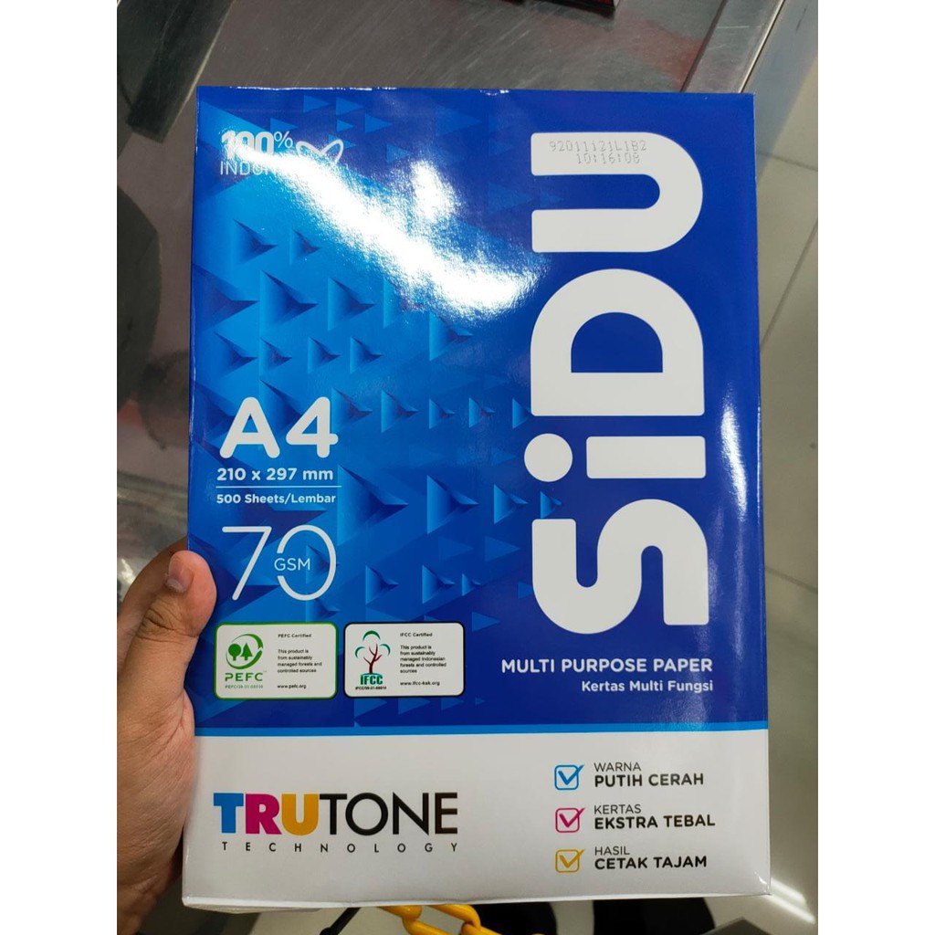 

SIDU KERTAS FOTOCOPY A4 70 GSM