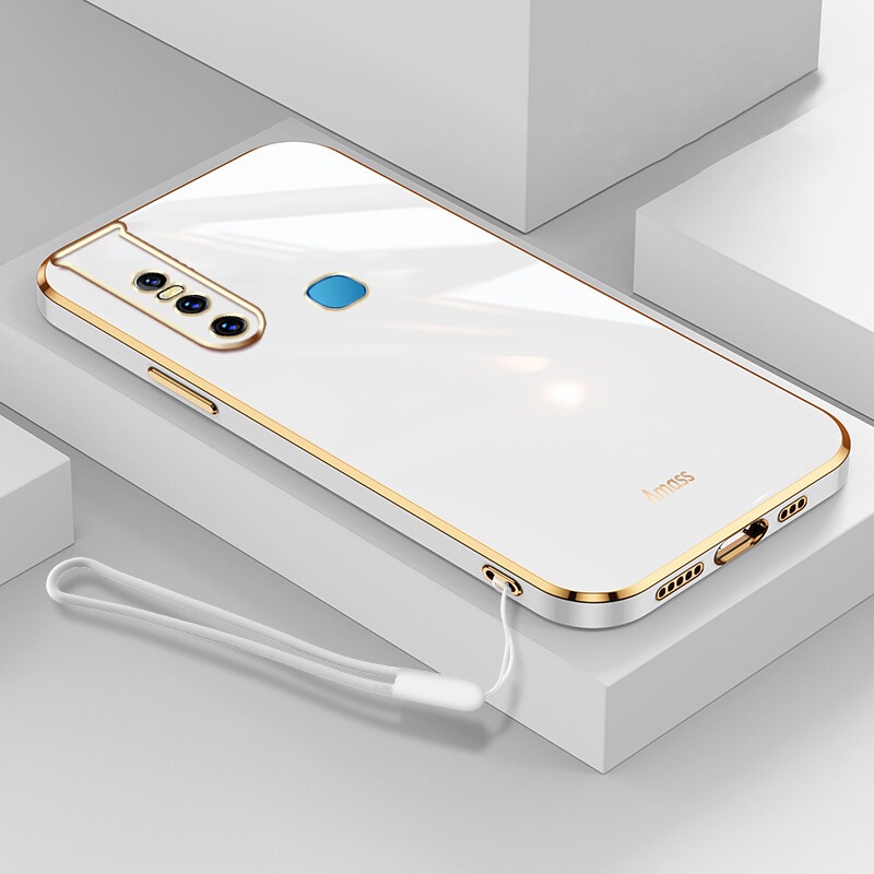Case Bahan Silikon Dengan lanyard Untuk Vivo V15