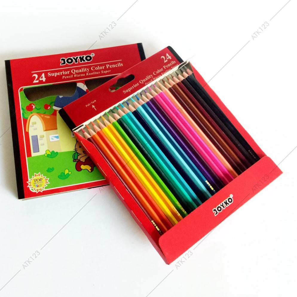 

Pensil Warna Joyko 24 Superior Quality Color Pencils (CP-24PB) (KODE F915)