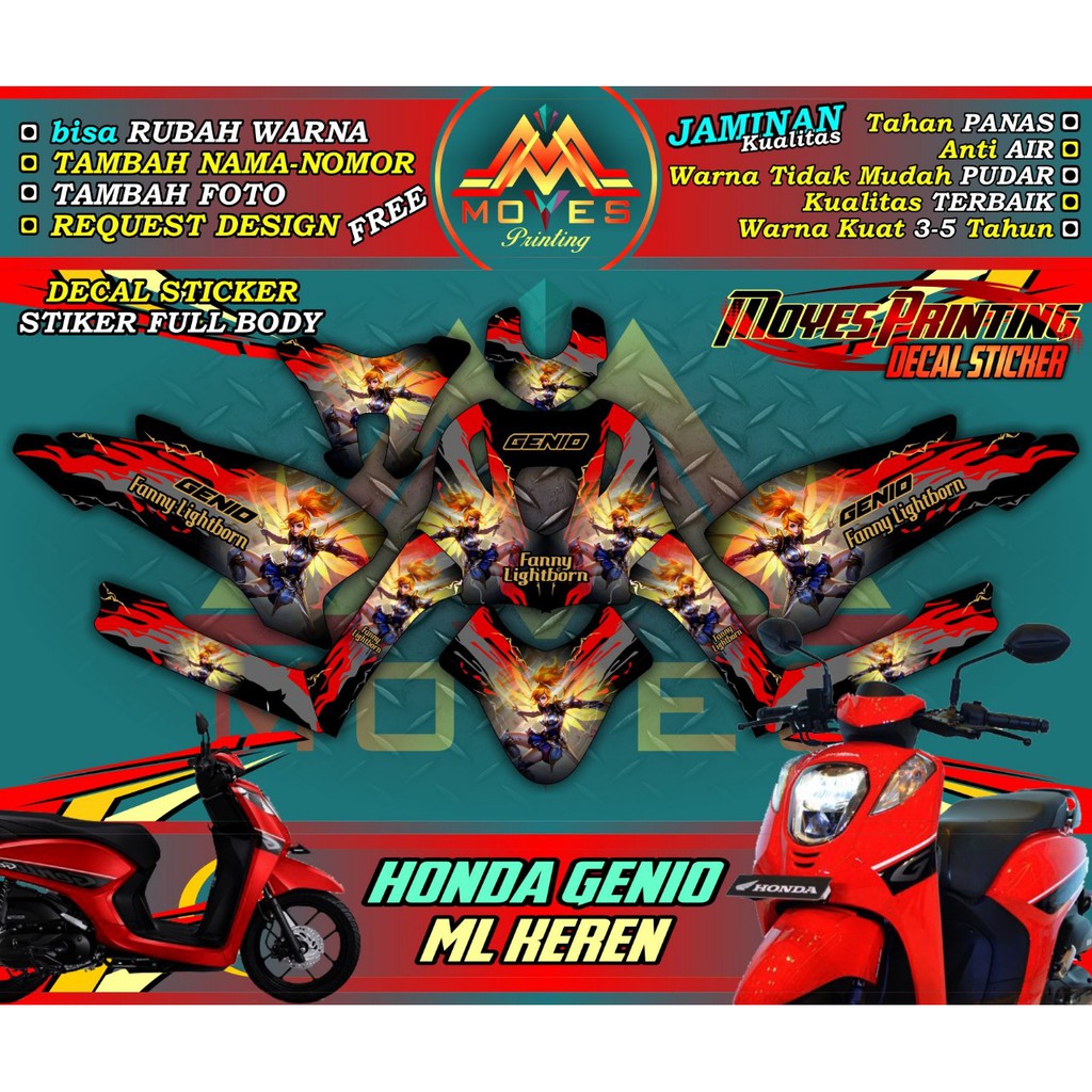 stiker vareasi motor honda genio decal stiker motor genio full body stiker motor genio full body_ML