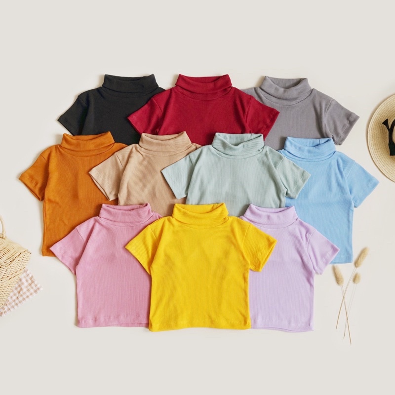 LITTLE CARACAL TURTLENECK BAJU ANAK BAJU ATASAN KAOS ANAK TURTLENECK UNISEX PAKAIAN FASHION ANAK  1 - 5 TAHUN