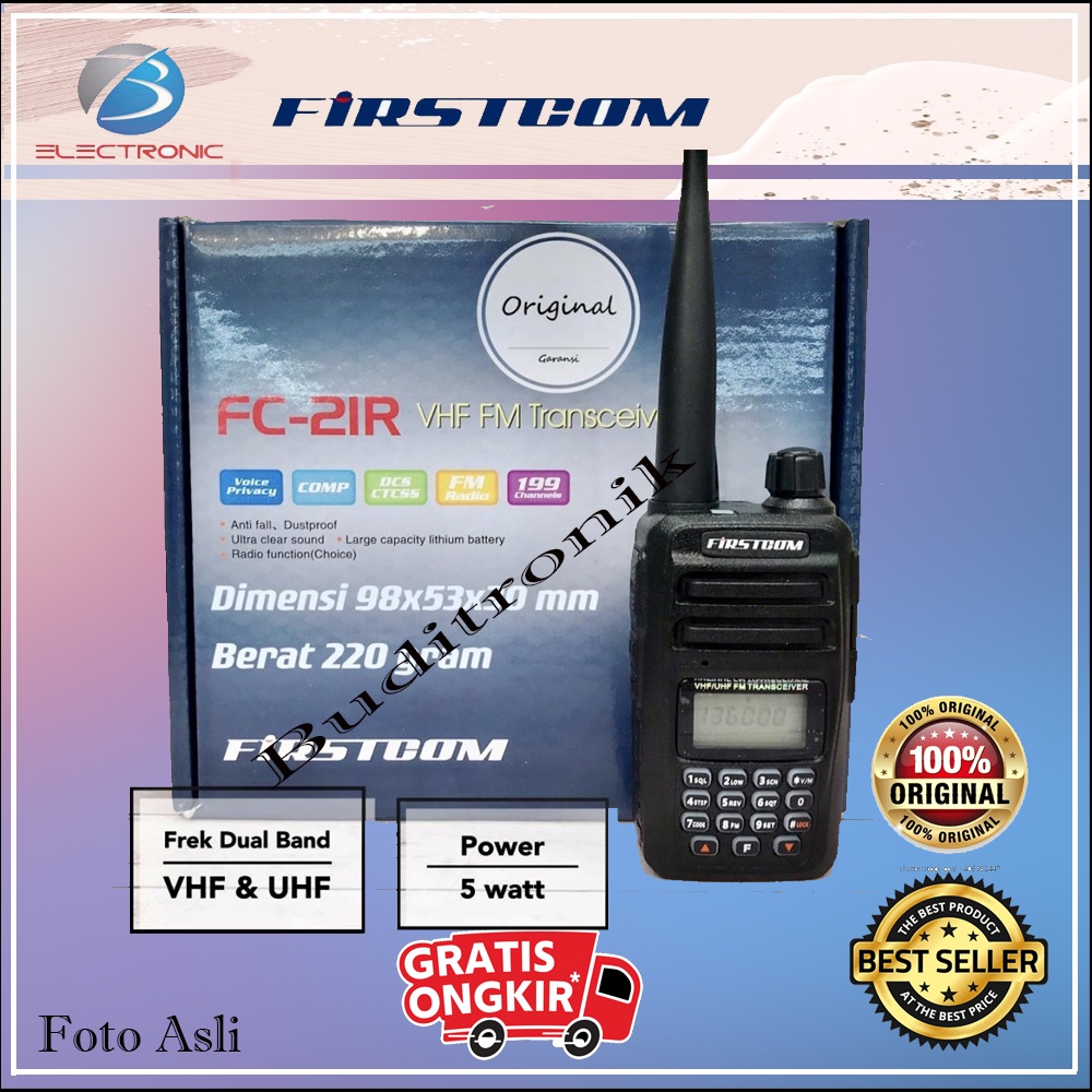 HT Firstcom FC-21R VHF 5W / Firstcom Dual Band FC21R FC21