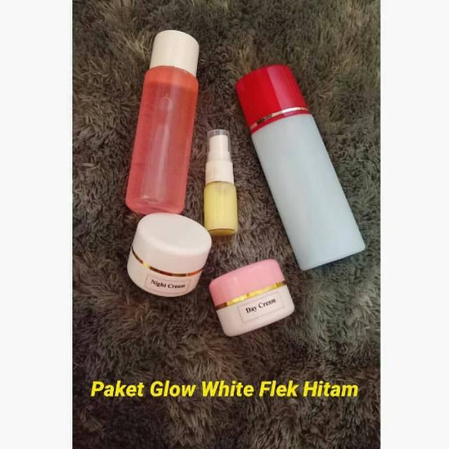 Cream glow white flek hitam