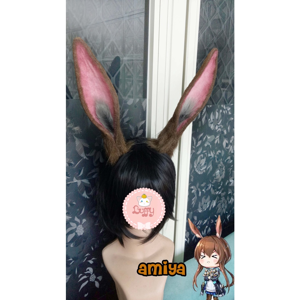 Bando realistic rabbit character game anime hololive vtuber cosplay amiya pecora