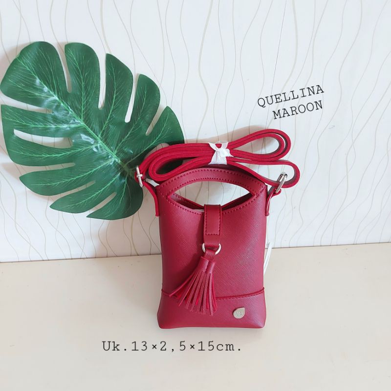 Tas Hp Tas slempang wanita BrunBrun Paris QUELLINA MAROON
