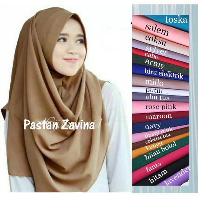 JILBAB/HIJAB INSTAN ZAVINA BUBBLE PREMIUM