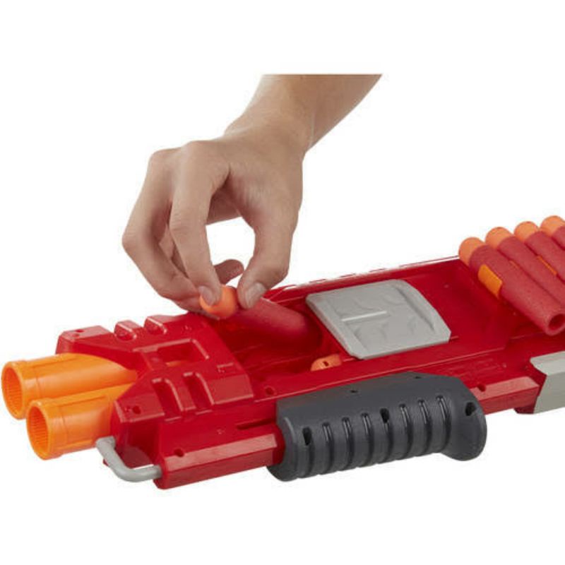 ori original nerf hasbro mega double breach doublebreach mainan pistol tembak tembakan anak kado