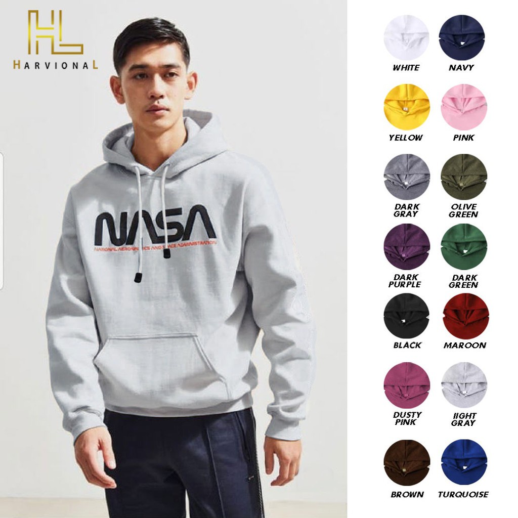 SWEATER HOODIE JEMPER ANGKASA UNISEX matt COTTON fleece Premium