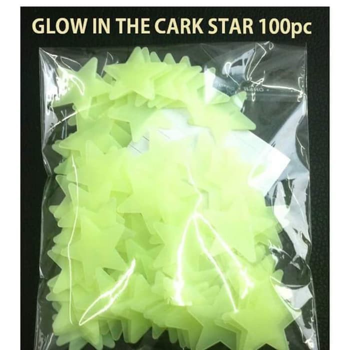 IMURA | Fosfor bintang isi 100 pcs, salju isi 50 pcs - Little Star Snowflake Glow in the dark